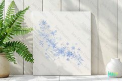 Snowflakes Christmas Sublimation Bundle Product Image 2