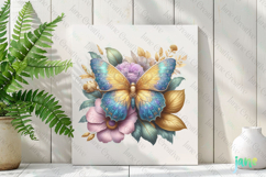 Spring Butterfly Clipart Sublimation Product Image 3