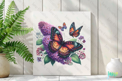Spring Butterfly Clipart Sublimation Product Image 2