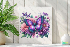 Spring Butterfly Clipart Sublimation Product Image 2