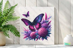 Spring Butterfly Clipart Sublimation Product Image 2