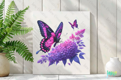 Spring Butterfly Clipart Sublimation Product Image 2