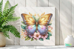 Spring Butterfly Clipart Sublimation Product Image 2