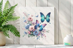 Spring Butterfly Clipart Sublimation Product Image 2