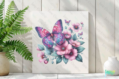 Spring Butterfly Clipart Sublimation Product Image 2
