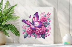Spring Butterfly Clipart Sublimation Product Image 2