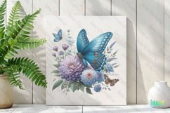 Spring Butterfly Clipart Sublimation Product Image 2