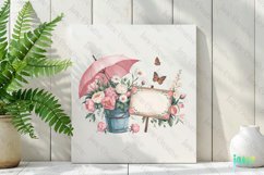 Spring Flower Garden Sublimation Clipart Product Image 2