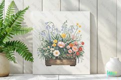 Spring Flower Garden Sublimation Clipart Product Image 2