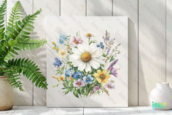 Spring Wildflower Clipart PNG Product Image 2
