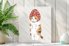 Strawberry Cat Clipart Sublimation Product Image 2