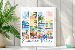Summer vibes-Summer Brushstroke Clipart Product Image 2