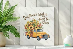 Sunflower Wishes And Honey Bee Kisses Sunflower Quotes Product Image 2