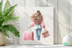 Travel Girl Clipart Sublimation Clipart Product Image 2