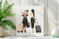 Travel Girl Clipart Sublimation Clipart Product Image 2