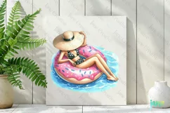 Travel Girl Clipart Sublimation Clipart Product Image 2