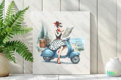Travel Girl Clipart Sublimation Clipart Product Image 2