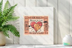Valentine Post Stamps Sublimation Product Image 2