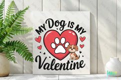 My Dog Is My Valentine PNG Clipart Product Image 2