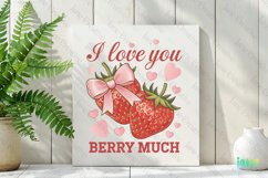 I Love You Berry Much Clipart PNG Product Image 2