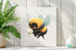 Vintage Bee Expressions PNG Clipart Product Image 2