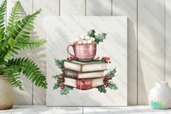 Vintage Book Christmas Sublimation PNG Product Image 2