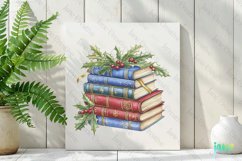 Vintage Book Christmas Sublimation PNG Product Image 2