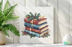 Vintage Book Christmas Sublimation PNG Product Image 2