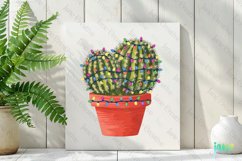 Vintage Christmas Cactus Clipart Product Image 3