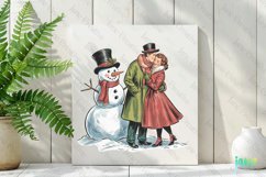 Vintage Christmas Clipart PNG Product Image 2