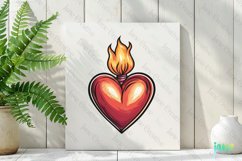 Vintage Heart Clipart Sublimation Product Image 2