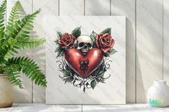 Vintage Heart Clipart Sublimation Product Image 2