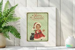 Vintage Kids At Christmas Clipart Product Image 2