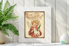 Vintage Kids At Christmas Clipart Product Image 3