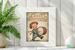 Vintage Kids At Christmas Clipart Product Image 2