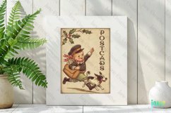 Vintage Kids At Christmas Clipart Product Image 3