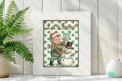 Vintage Kids At Christmas Clipart Product Image 2