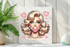 Vintage Pin-Up Girl Sublimation Clipart Product Image 2