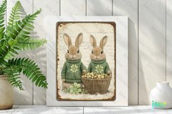 Vintage St Patrick&#039;s Day Bunnies Card Product Image 2