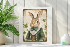 Vintage St Patrick&#039;s Day Bunnies Card Product Image 2