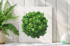 Watercolor Bushes Clipart Sublimation Product Image 2