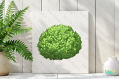 Watercolor Bushes Clipart Sublimation Product Image 2