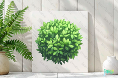 Watercolor Bushes Clipart Sublimation Product Image 2