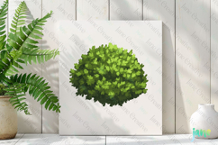 Watercolor Bushes Clipart Sublimation Product Image 2