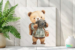 Bear Watercolor Cute Animals Photographer Product Image 2