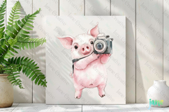 Pig Watercolor Cute Animals Photographer Product Image 2