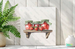 Watercolor Strawberry Clipart PNG Product Image 2