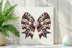 Rhinestone Bow Tie WC Football Team Clipart Product Image 2