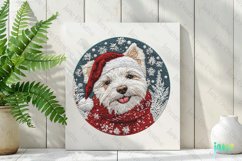 Embroidered Christmas West Highland White Terrier Dog Product Image 3