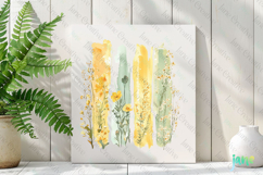 Wildflowers Brushstroke Clipart Product Image 2